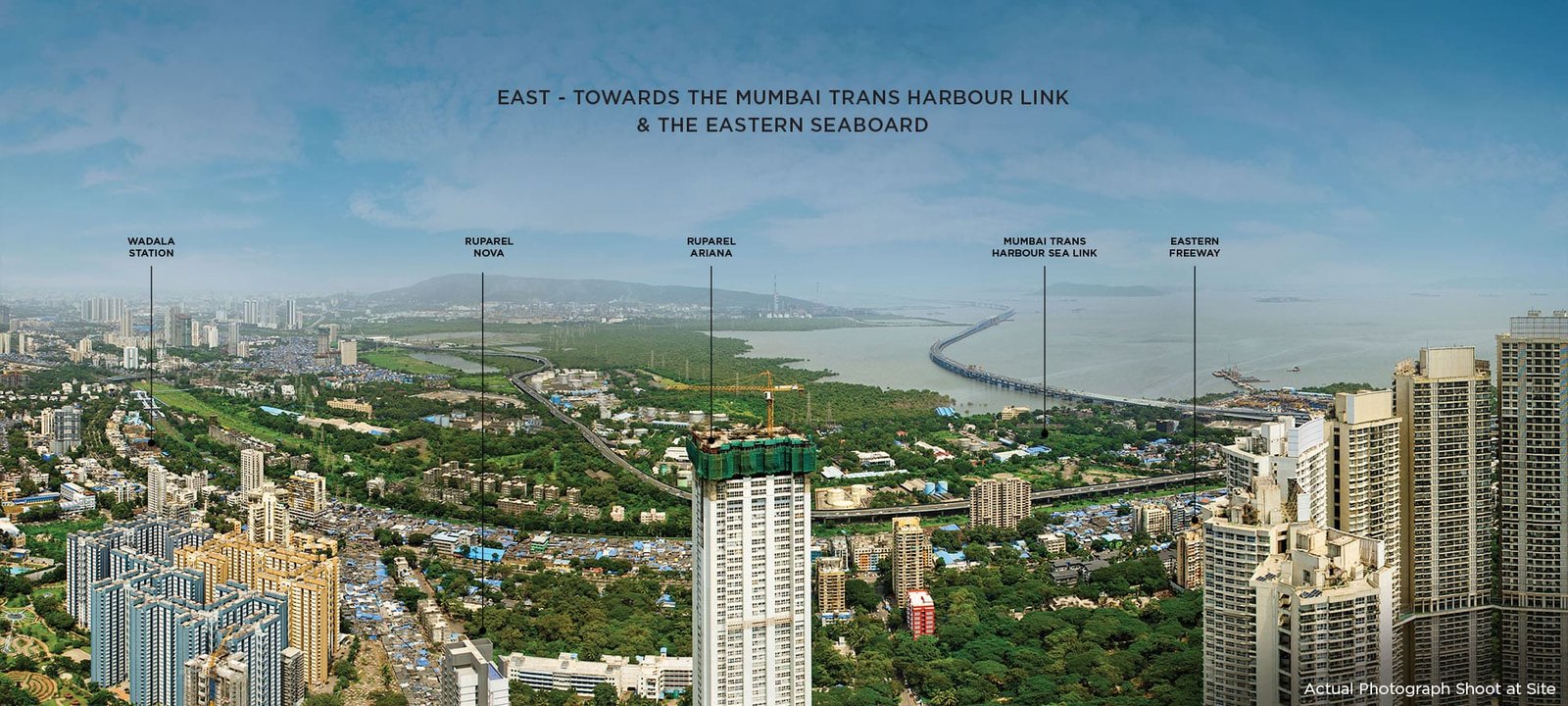 270 degree view East